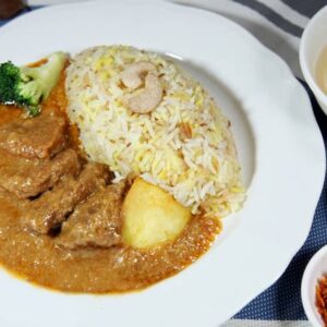 香米飯及咖哩牛肉